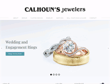 Tablet Screenshot of calhounsjewelers.com